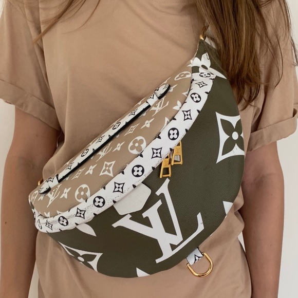 louis vuitton khaki bum bag